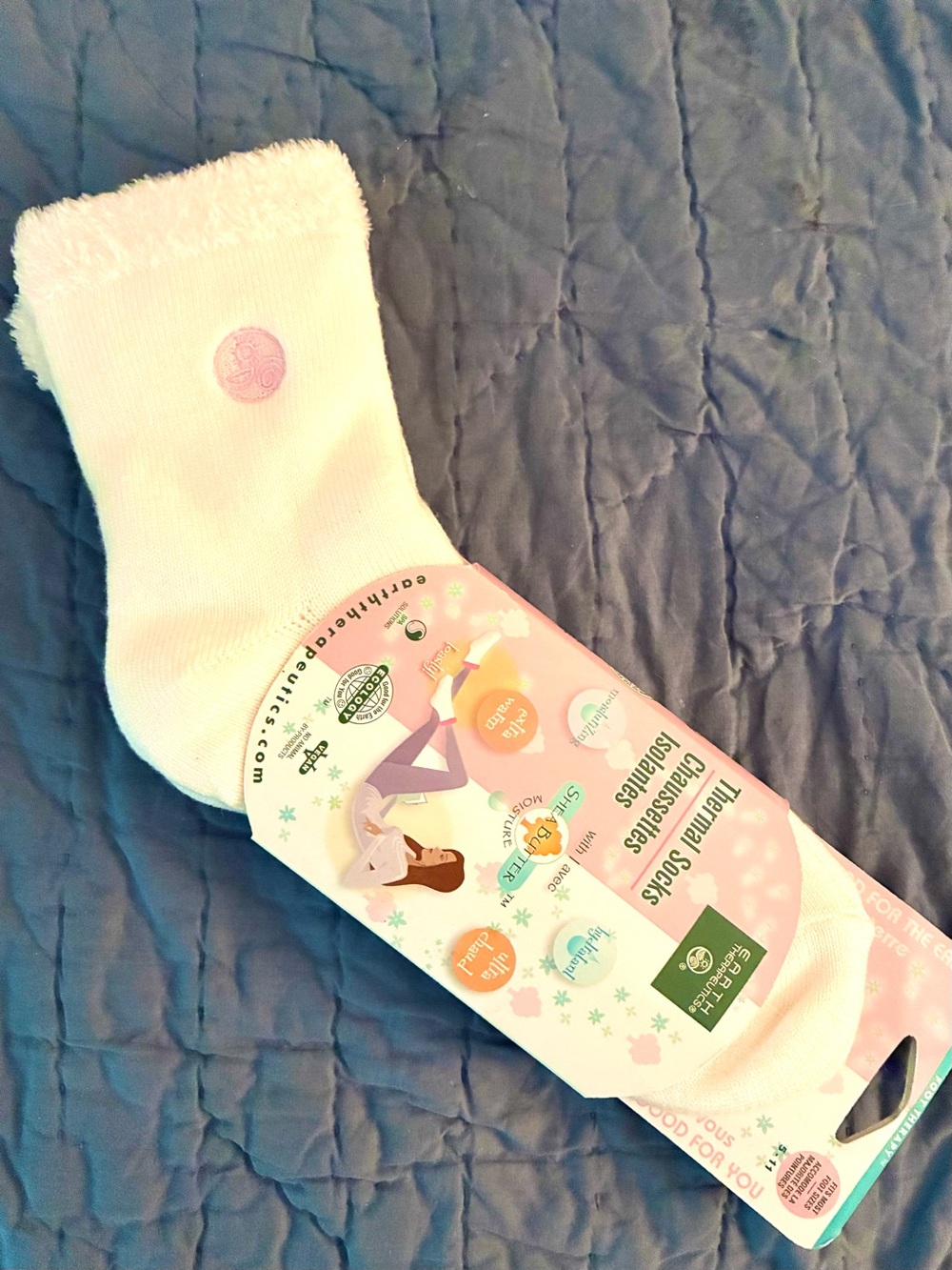Cozy Thermal Socks with Shea Butter fits size 5-10